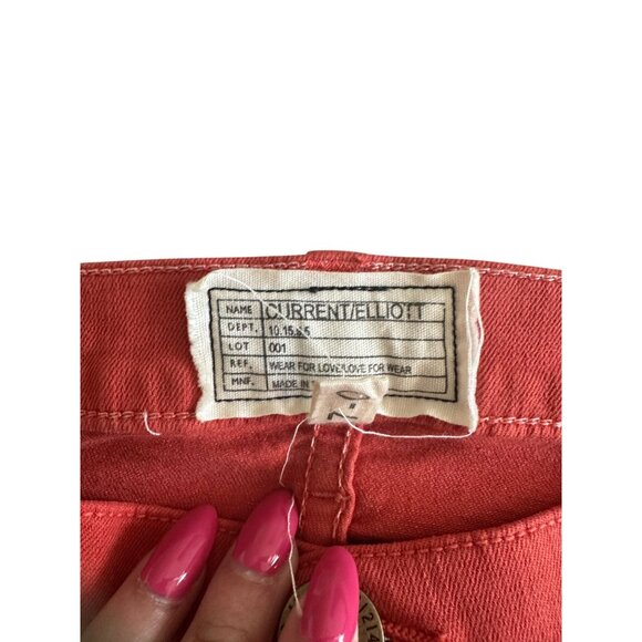 CURRENT ELLIOTT Orange Skinny Jeans Size 27 NEW with tags - Picture 2 of 8